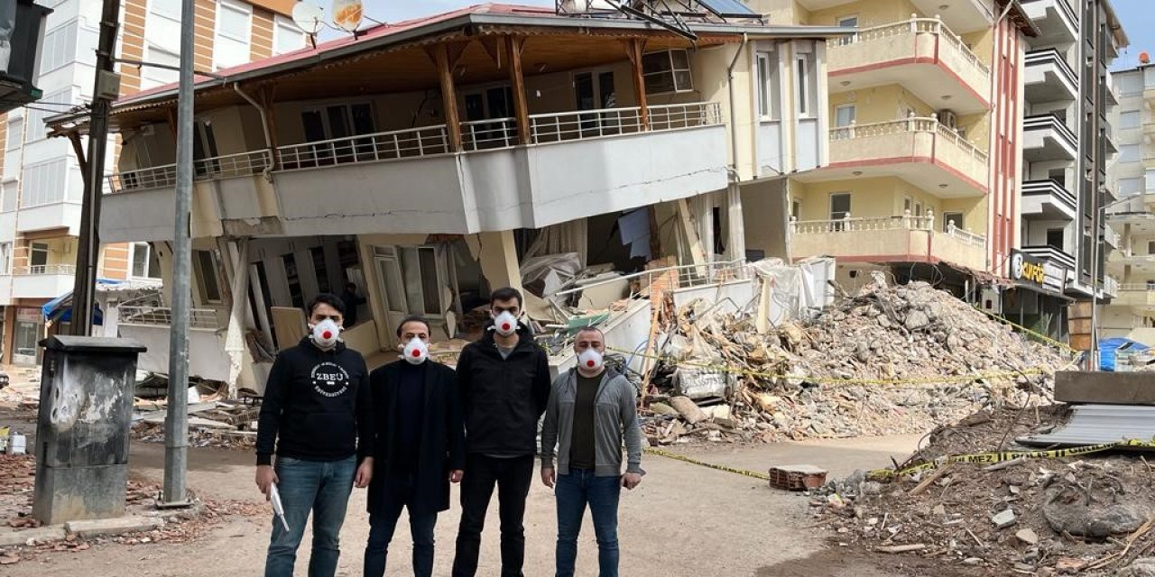 ZBEÜ ekibi deprem bölgesindeki hasar tespit çalışmalarını tamamladı