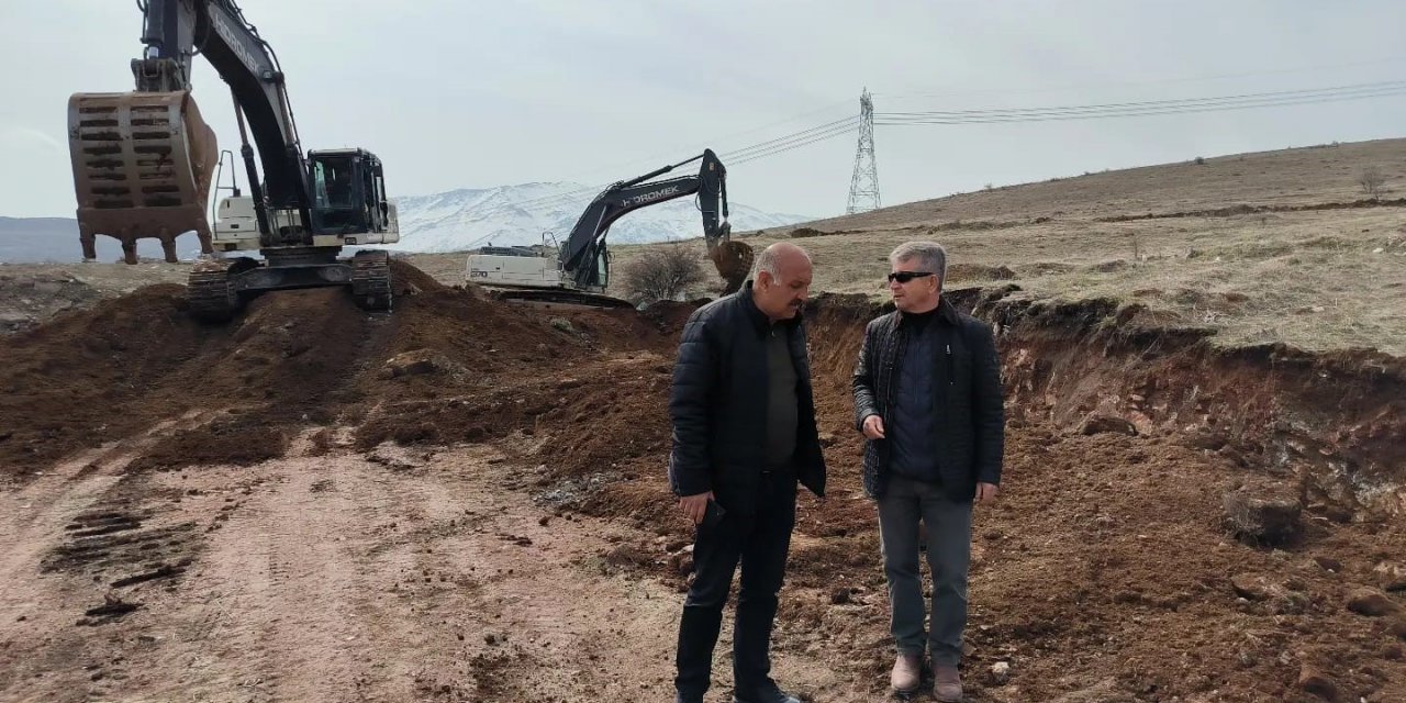 Doğanşehir’de yapılacak konutlar için çalışmalar başladı