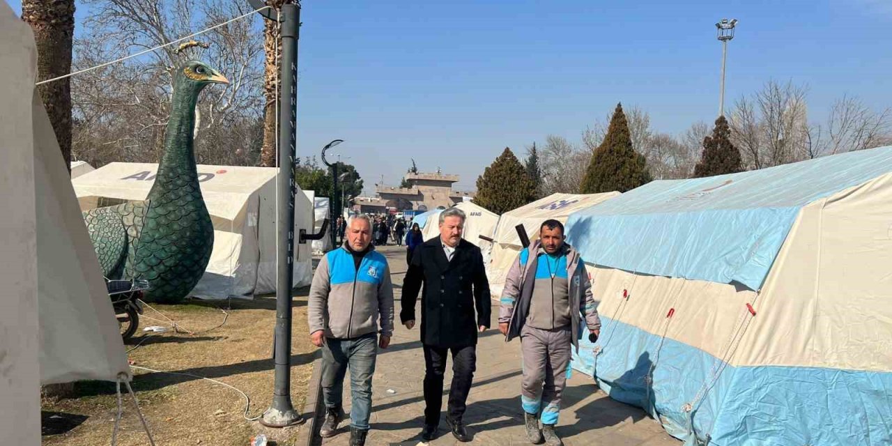 Başkan. Dr. Palancıoğlu: “Tüm imkanlarımızla deprem bölgesindeyiz”