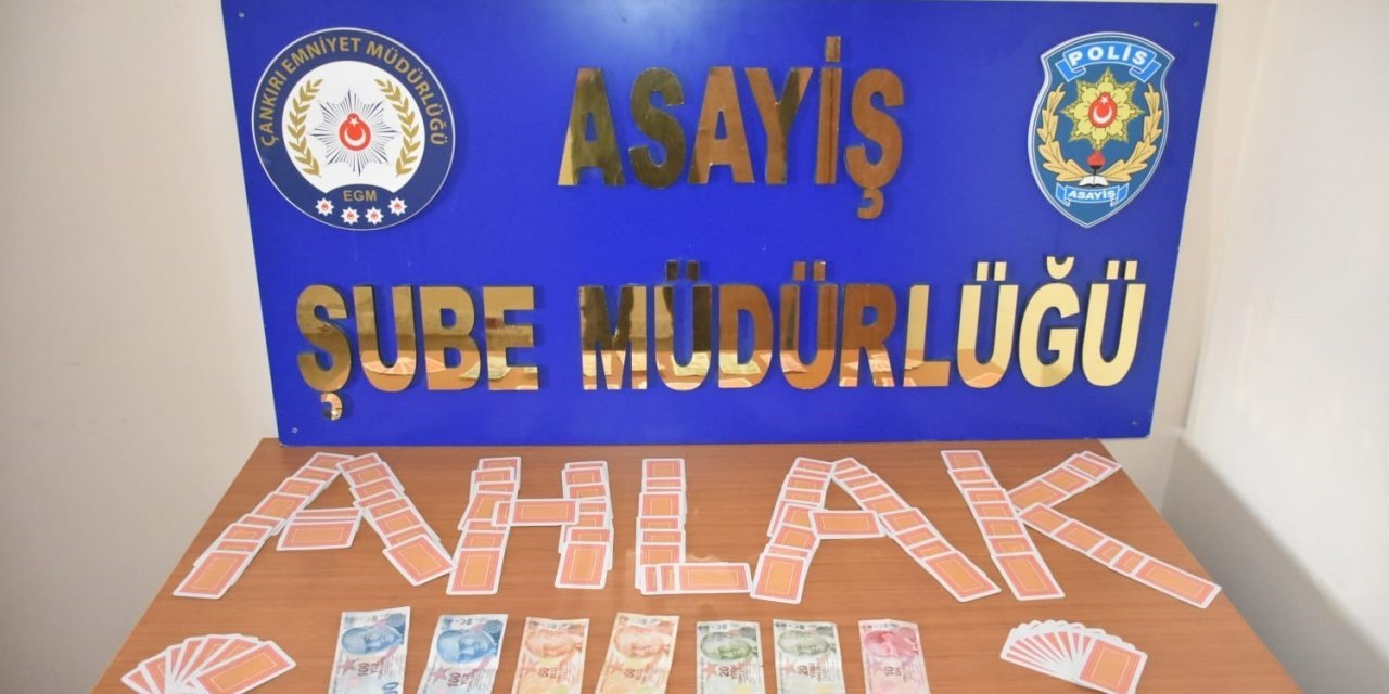 Çankırı’da kumar oynayan şahıslara suçüstü baskın