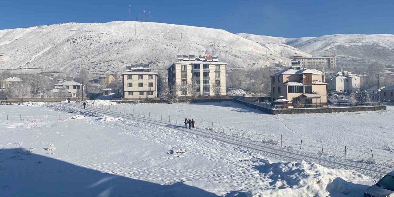 Mart kapıdan baktırdı, baharı bekleyen Karlıova’ya kış geri geldi