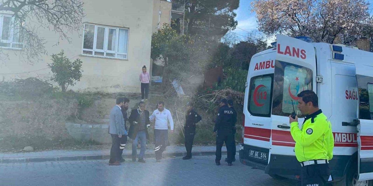 Gazipaşa’da otomobille motosiklet çarpıştı: 1 yaralı