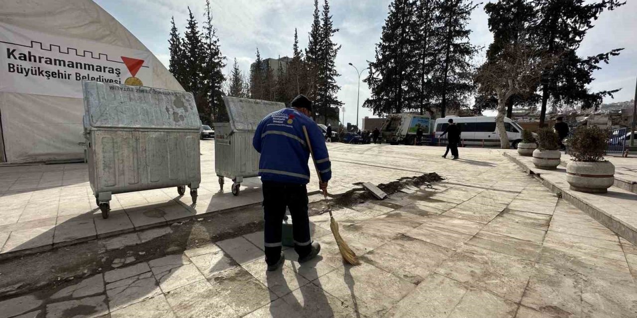 Kahramanmaraş’ta temizlik ve dezenfeksiyon çalışmaları