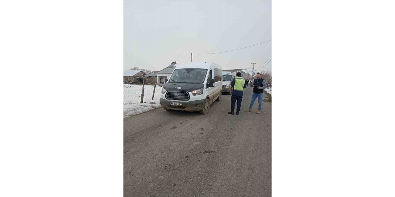Ağrı’da taşımalı eğitim servis araçları denetlendi