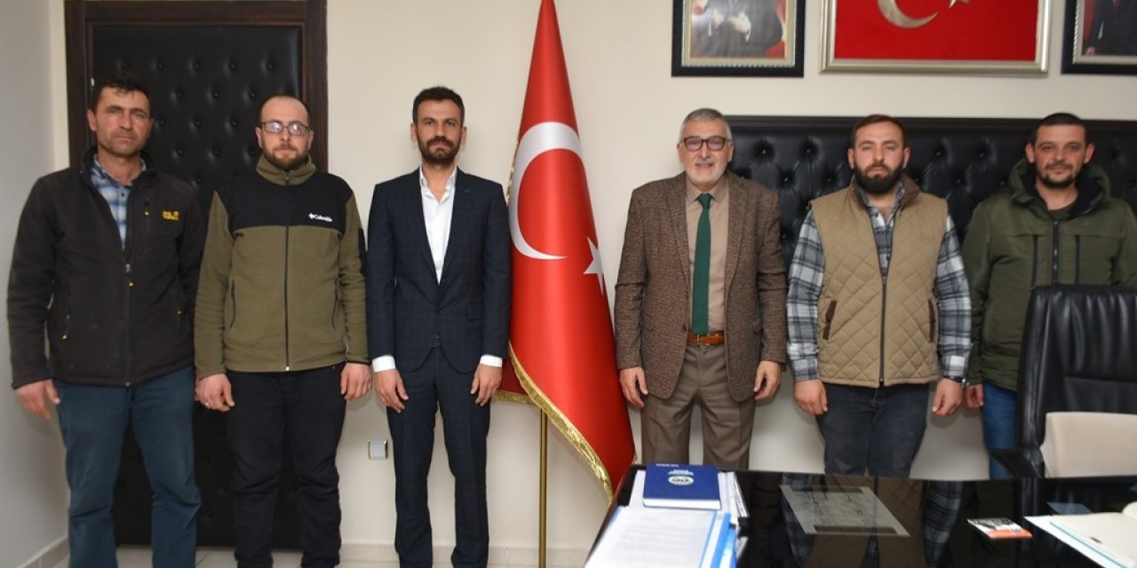 İnönü Ziraat Odası Başkanı Küçükçiftçi, Başkan Bozkurt ile bir araya geldi