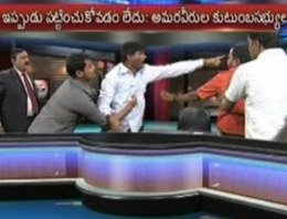 Canlı yayında kavga