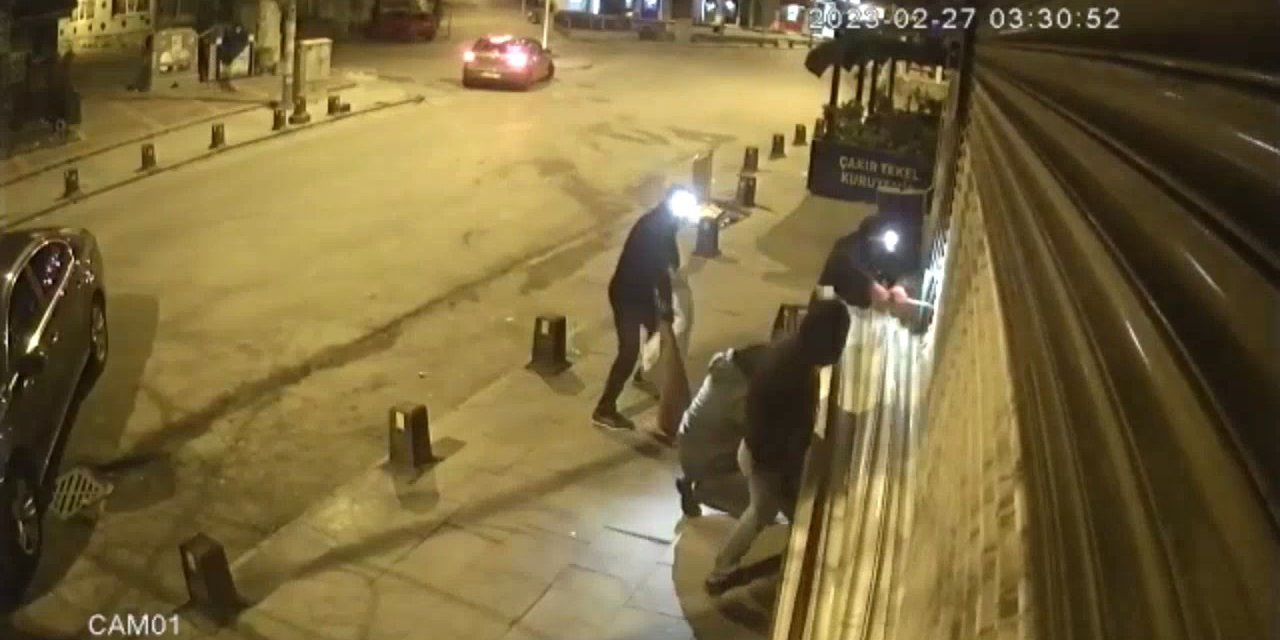 Tuzla’dan çuvallı, sepetli kuyumcu soygunu kamerada: 5 kilo altın ve 300 bin lira çaldılar