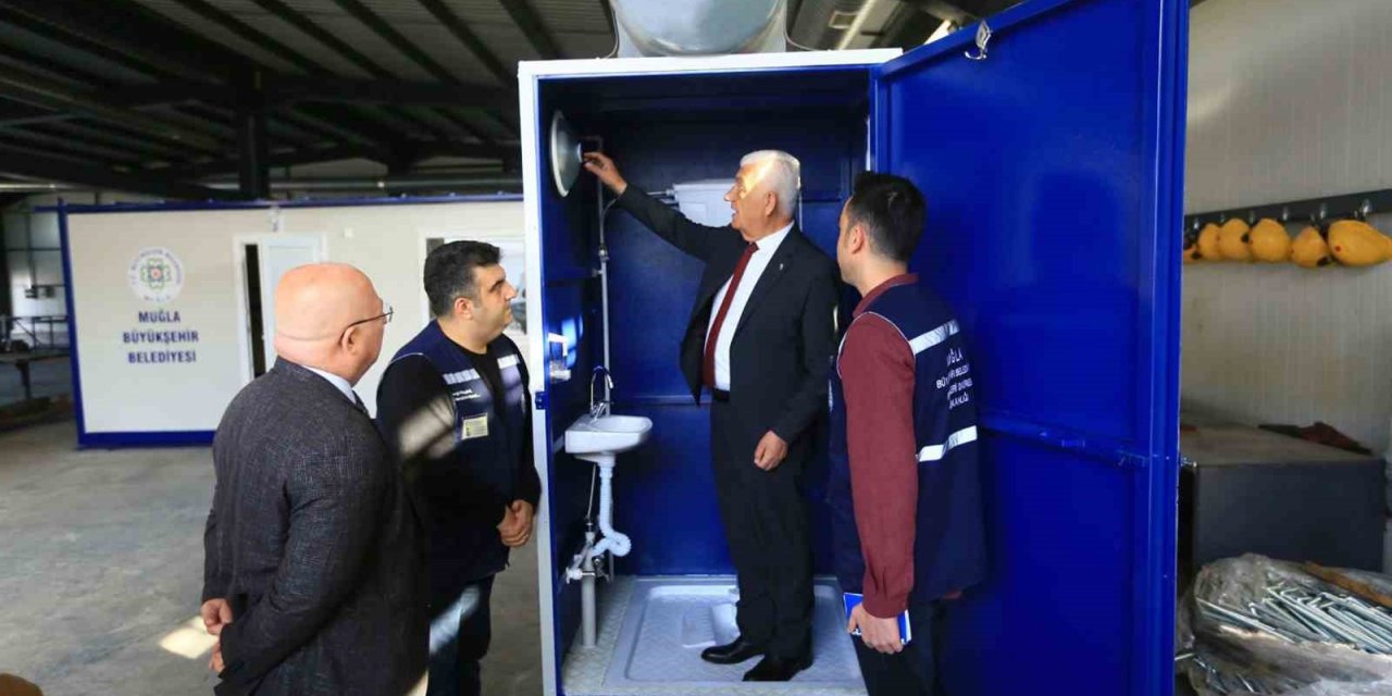 Büyükşehir Belediyesi seyyar tuvalet üretimine başladı