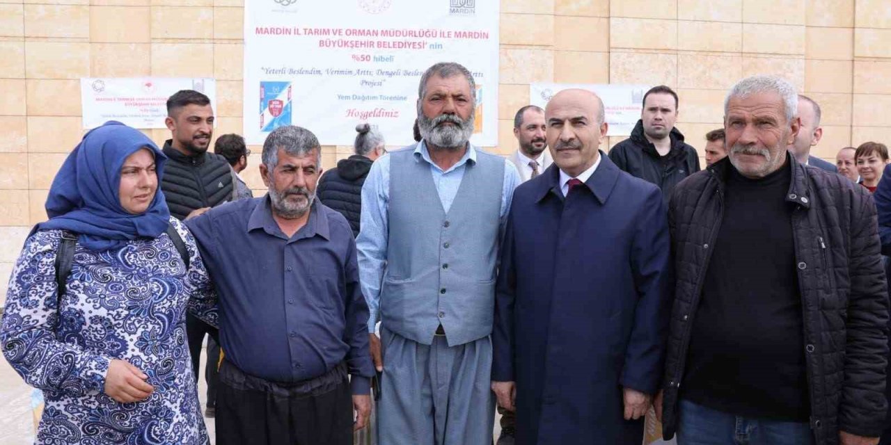 Mardin’de yüzde 50 hibe ile çiftçilere 3 bin ton yem dağıtıldı