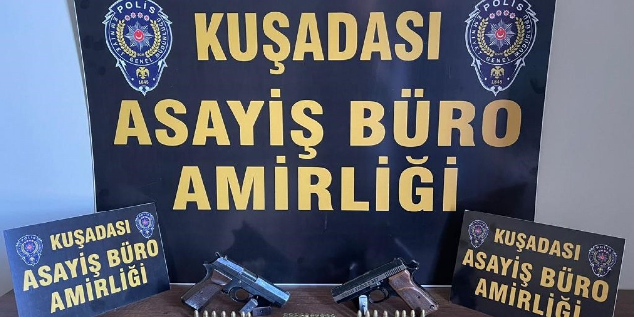 Şüphe üzerine durdurulan şahıstan silah ve uyuşturucu madde ele geçirildi