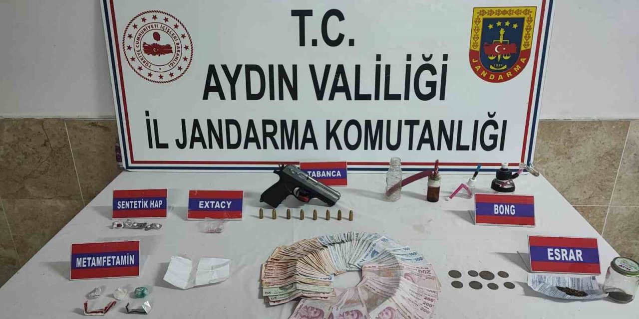 Aydın’da silah kaçakçılığı ve uyuşturucu operasyonu