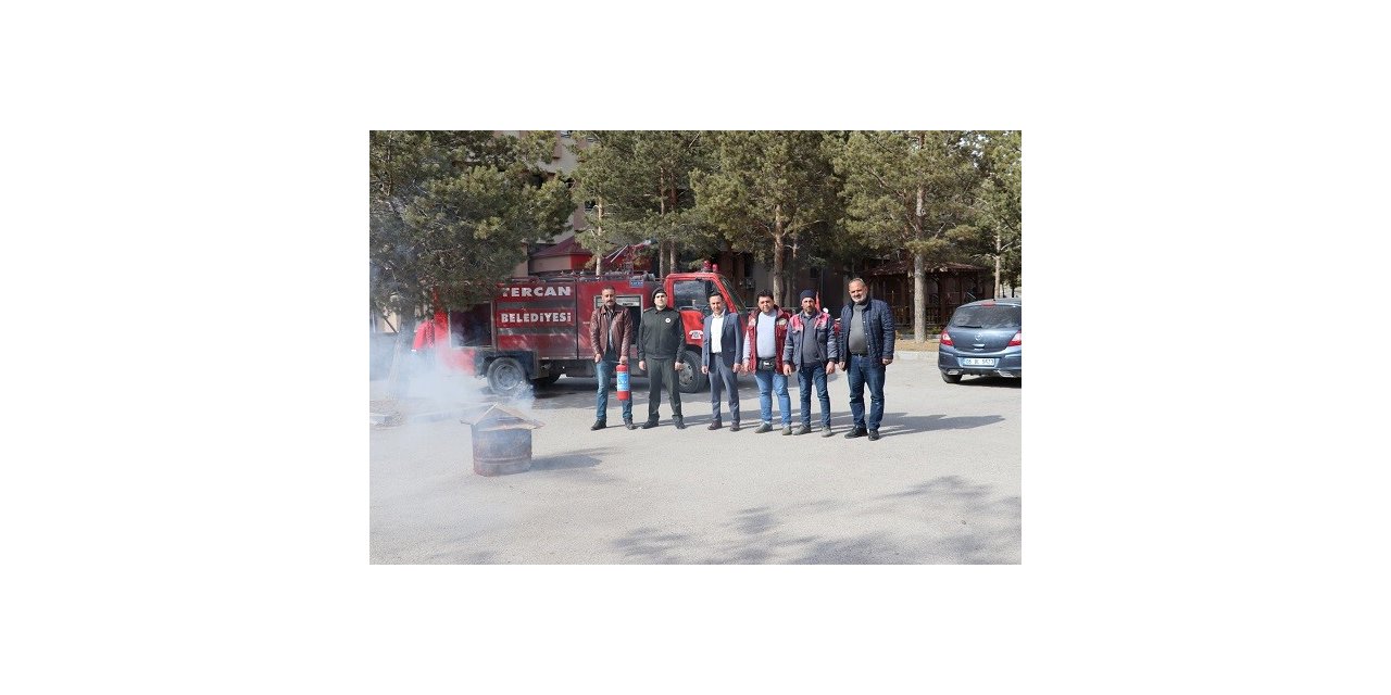 Tercan Hükümet Konağında yangın tatbikatı yapıldı