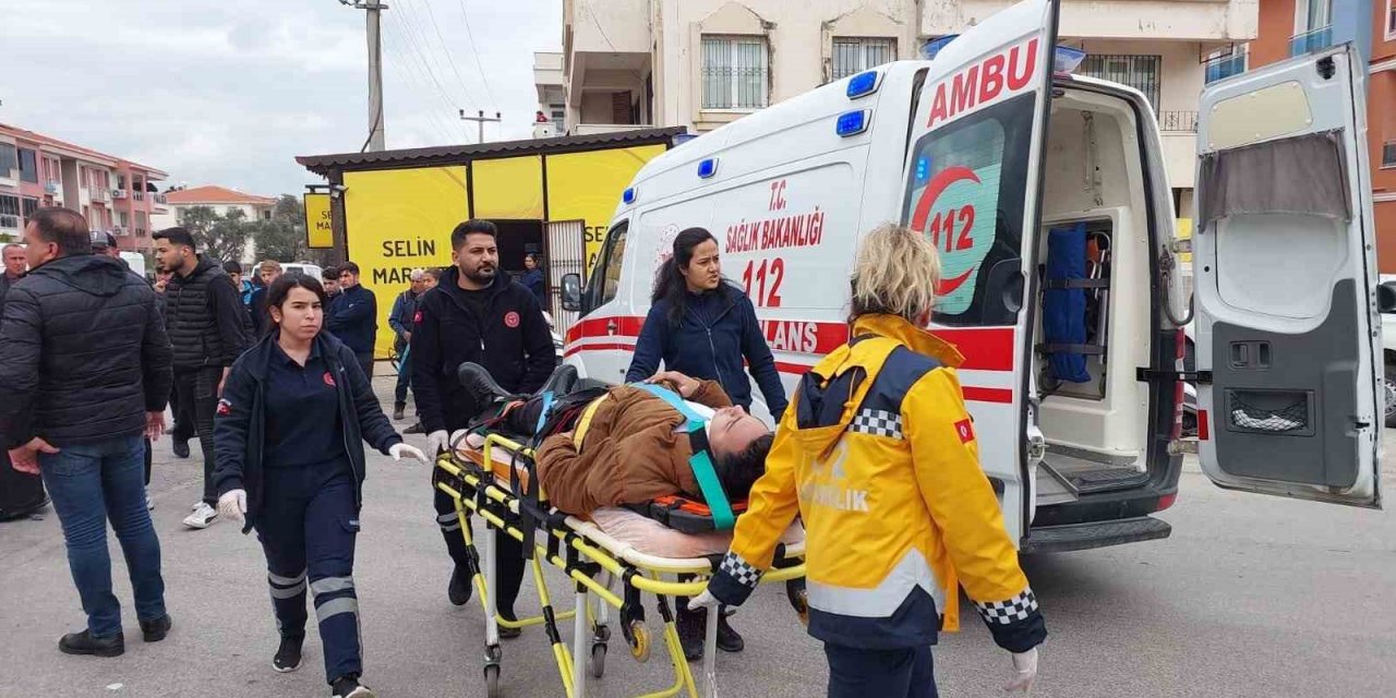 Milas’ta traktöre çarpan motosikletli kurye yaralandı