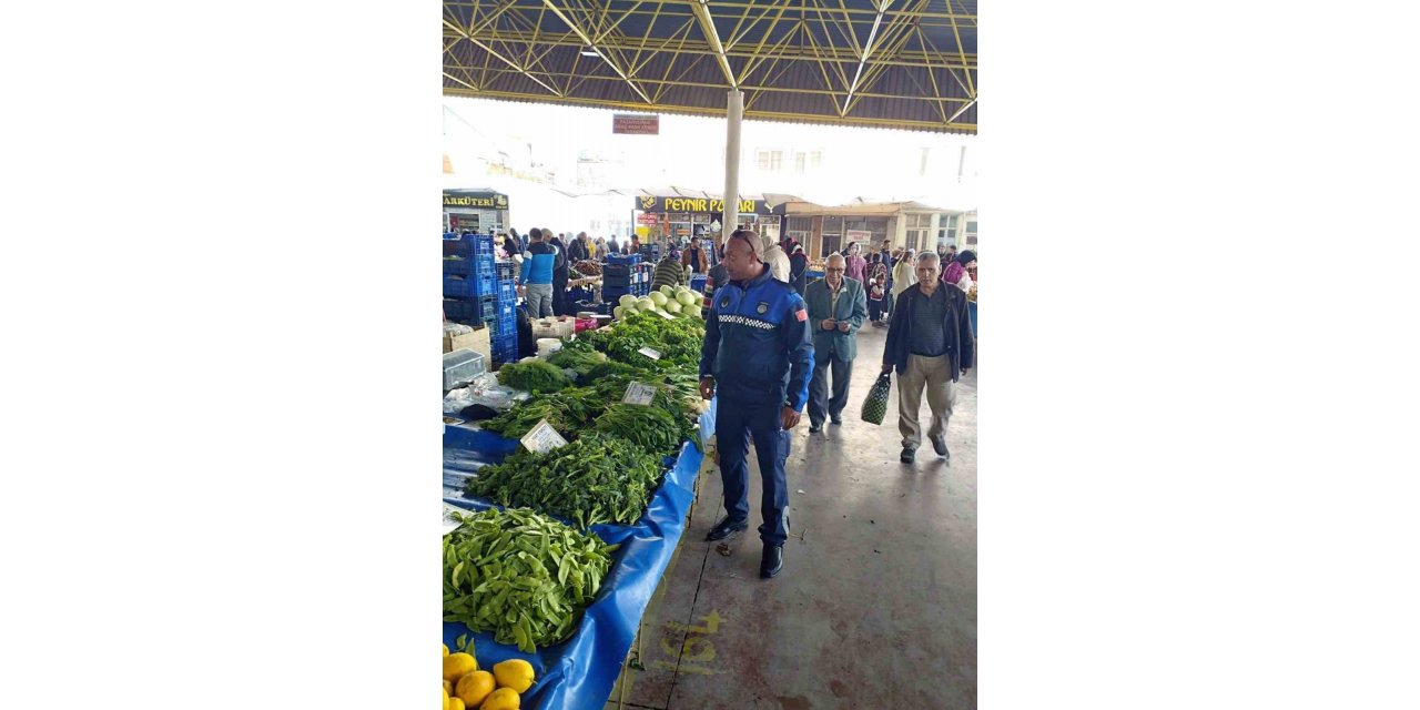 Ortaca zabıtasından pazarda ‘Etiket’ denetimi