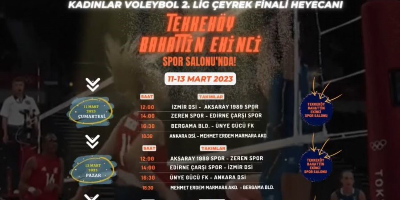 Voleybolun kalbi Tekkeköy’de atacak