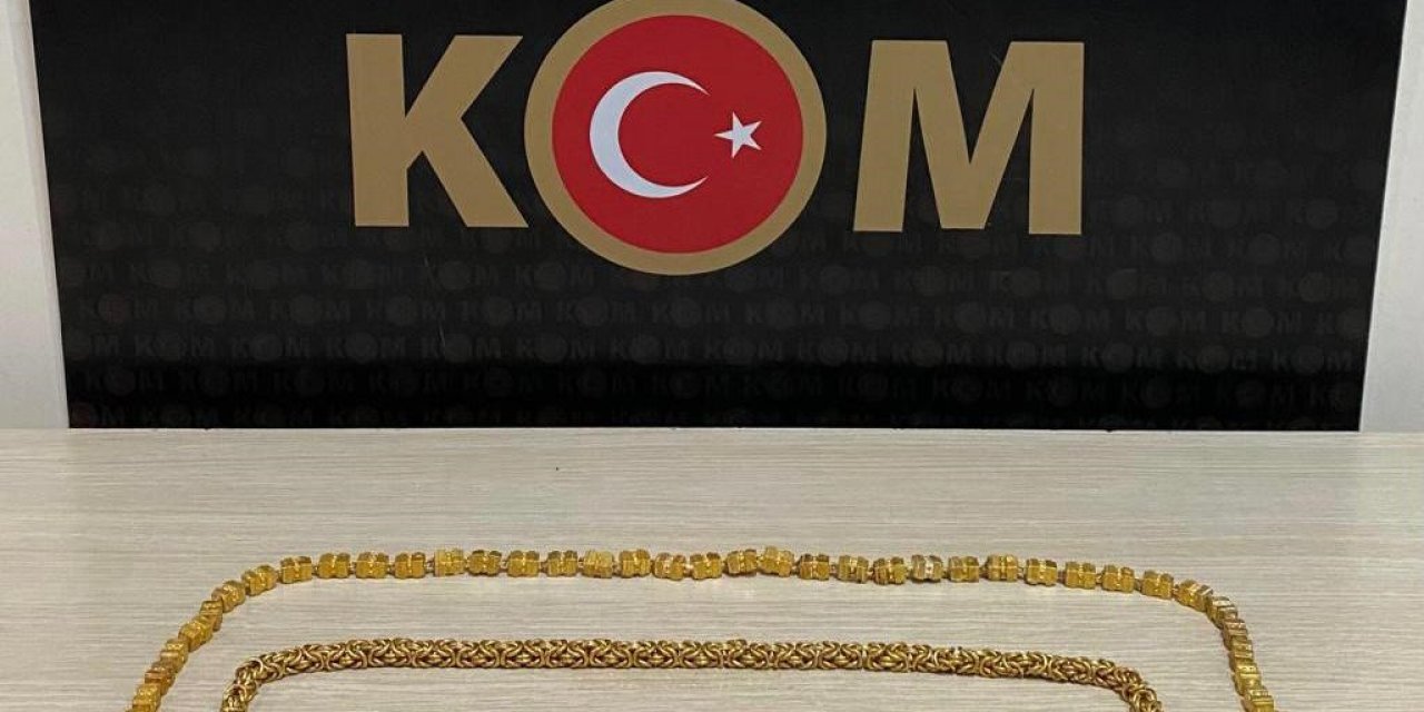 Kars’ta 1 kilo altın ele geçirildi