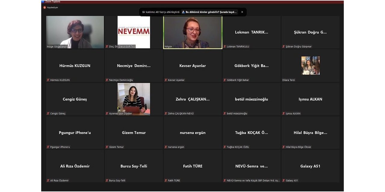 NEVÜ’de “Afet Sonrası Psikososyal Destek” eğitimi verildi