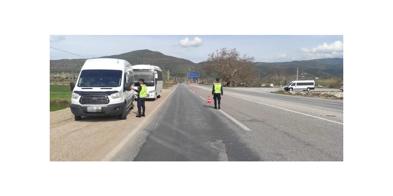 Aydın jandarmasından trafik denetimi