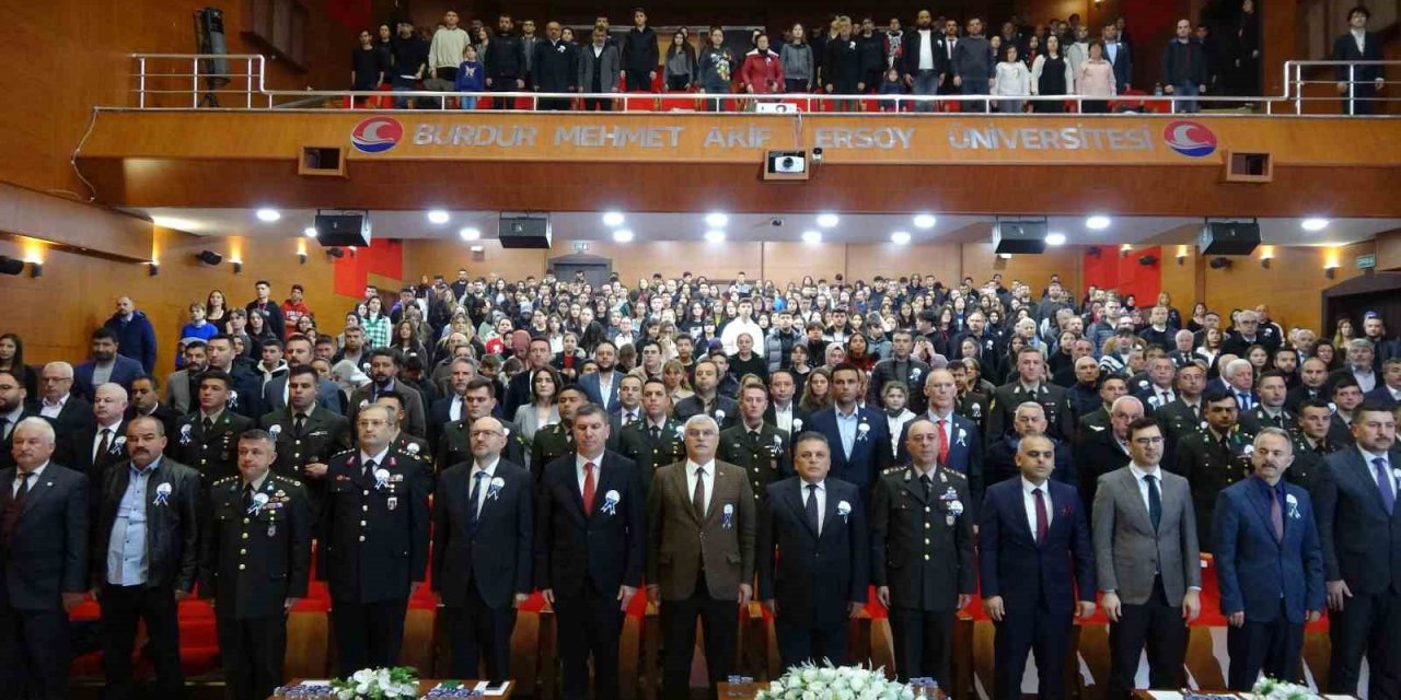 İstiklal Marşı’nın Kabulü’nün 102. yılı Burdur’da kutlandı