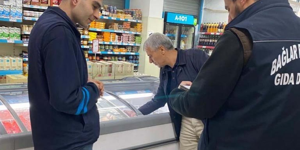 Bağlar ilçesinde marketlere gıda denetimi