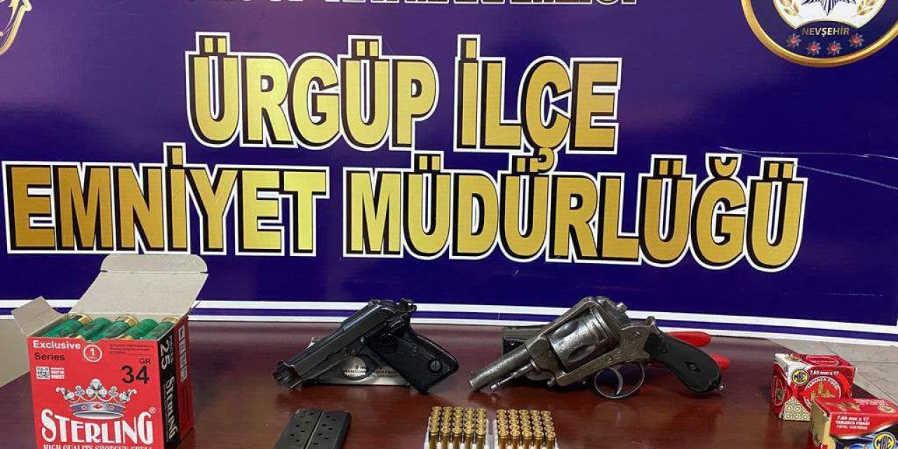 Nevşehir’de gözaltına alınan şüphelilerin evinden cephane çıktı