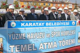Olimpik yüzme havuzu temeli atıldı
