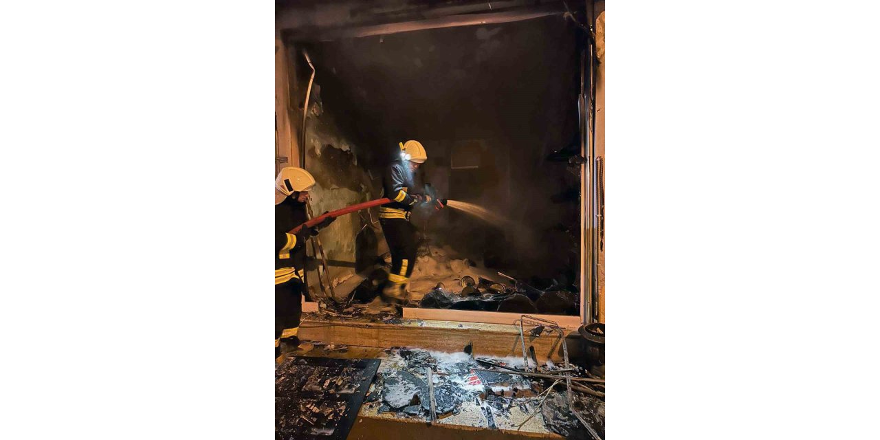 Dalaman’da işyeri yangınına kundaklama şüphesi