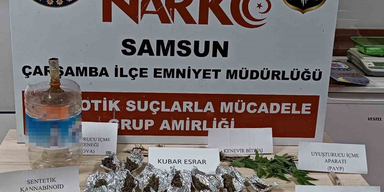 Samsun’da eş zamanlı uyuşturucu operasyonu: 2 gözaltı
