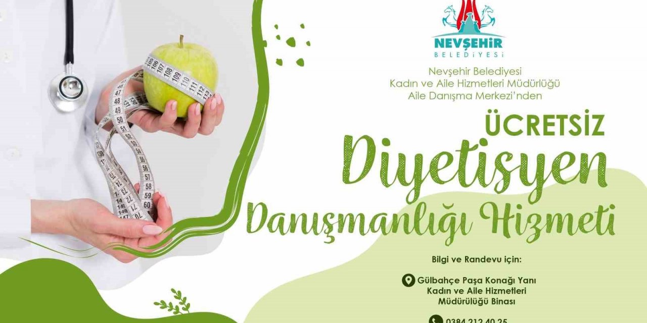 Nevşehir Belediyesi’nden ’ücretsiz diyetisyen danışmanlık’ hizmeti