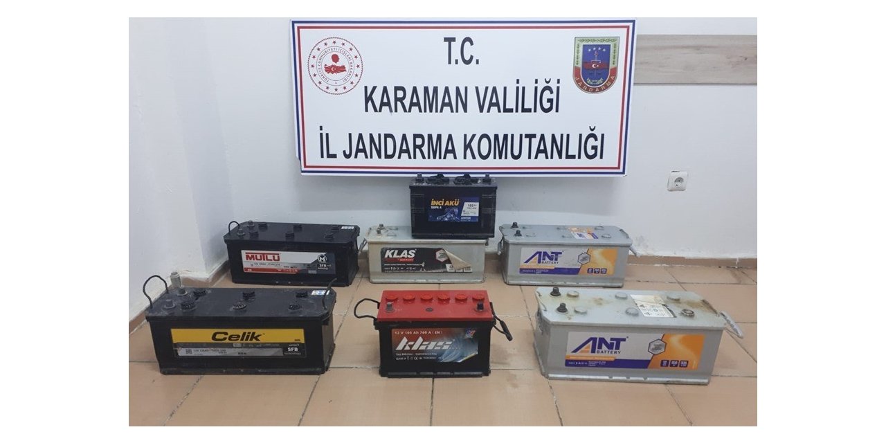 Çaldıkları aküleri sosyal medya üzerinden satmaya çalışan 3 kişi yakalandı