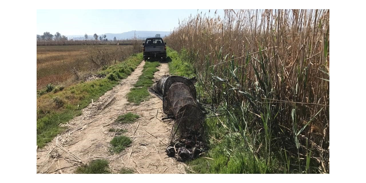 Didim’de sahipsiz gergi ağları ekipler tarafından toplandı