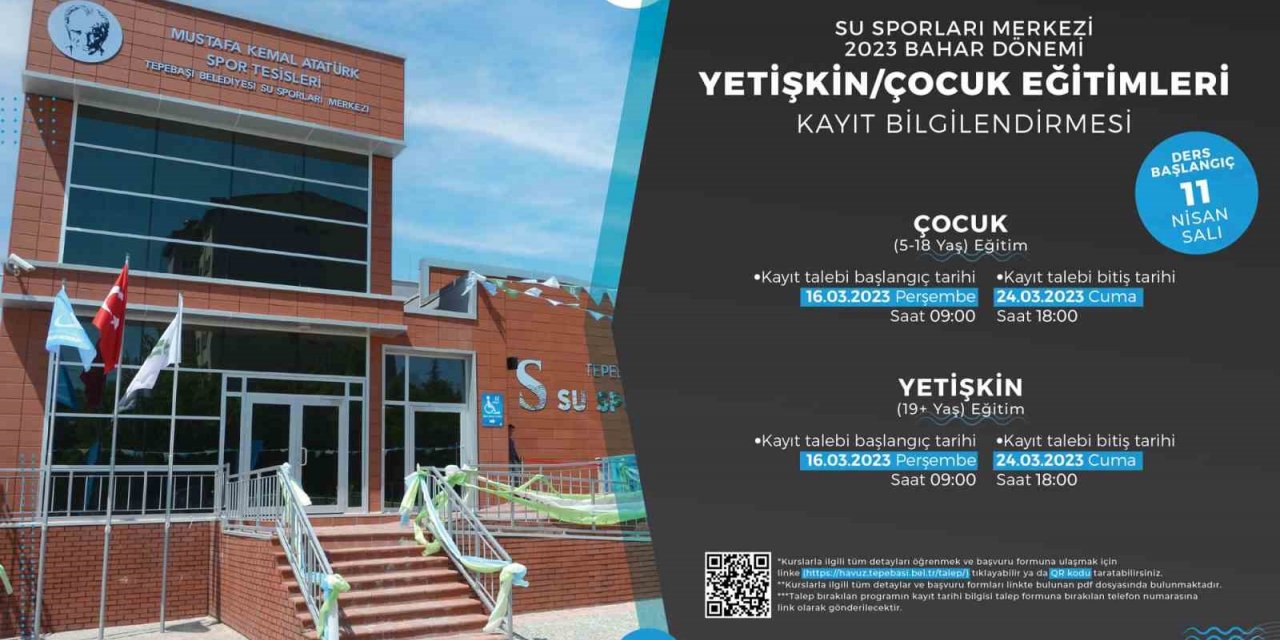 Su Sporları Merkezi Bahar Dönemi kayıtları başlıyor