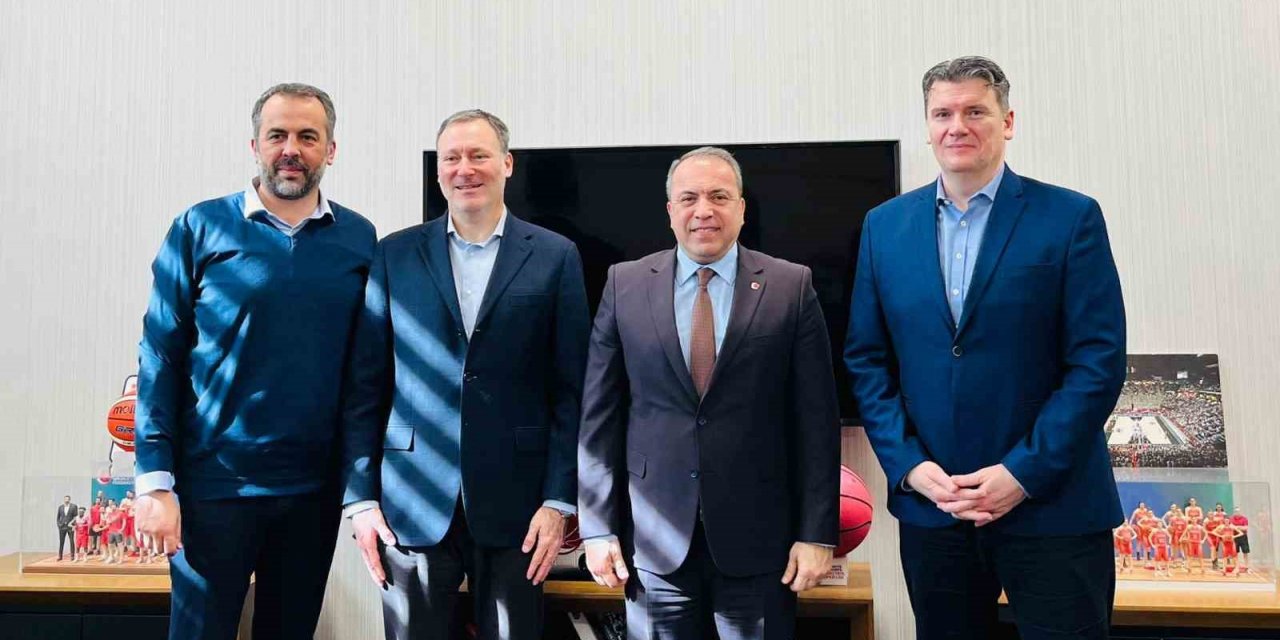Basketbol Şampiyonlar Ligi yöneticilerinden TBF’ye ziyaret