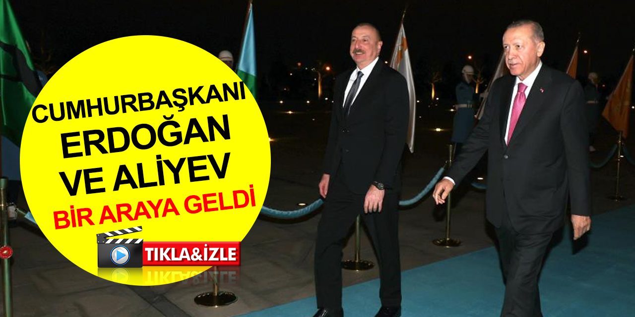 Cumhurbaşkanı Erdoğan Azerbaycan Cumhurbaşkanı Aliyev ile bir araya geldi