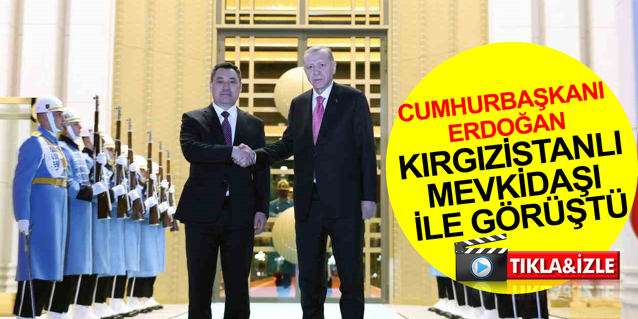 Cumhurbaşkanı Erdoğan olağanüstü zirve öncesi Kırgızistan Cumhurbaşkanı Caparov ile görüştü