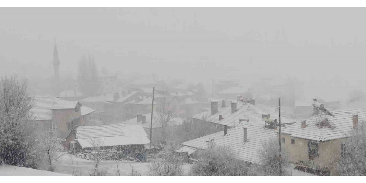 Denizli, Mart ayının ortasında yağan karla beyaza büründü