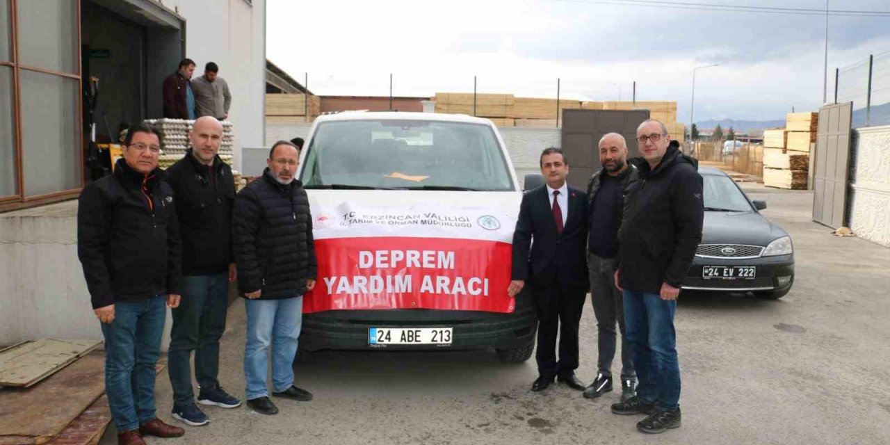 Erzincan’dan afet bölgesine yardımlar sürüyor