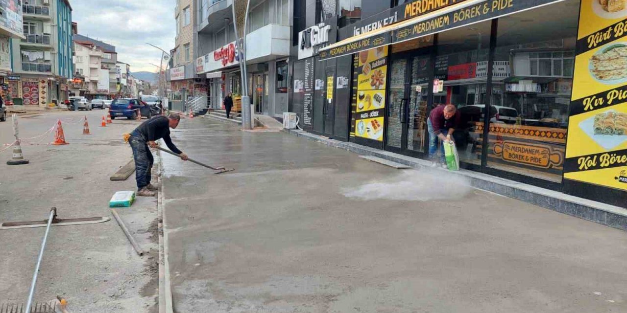 Körfez’de üstyapı çalışmaları sürüyor