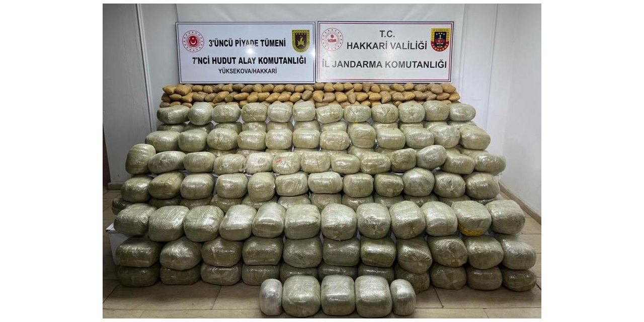 İran’dan katırlarla yurda sokulmaya çalışılan 650 kilo toz esrar ele geçirildi