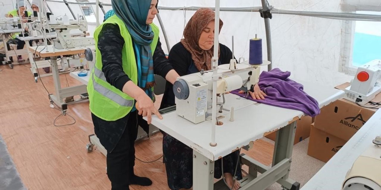 Muğla Milli Eğitim Müdürlüğü Islahiye’de dikiş atölyesi kurdu