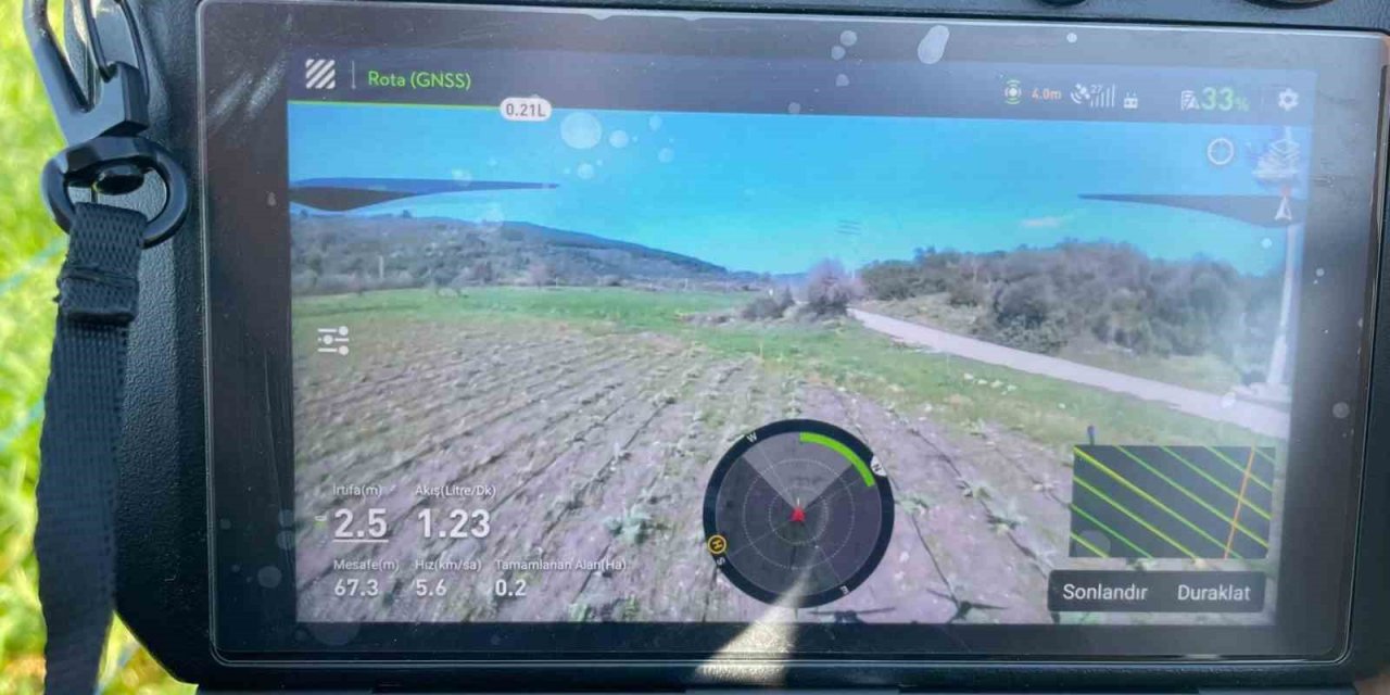 Zirai drone çiftçilerin hizmetinde