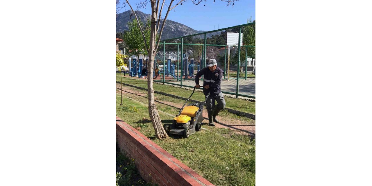 Ortaca’nın yeşil alanlarında ’Bahar’ bakımı