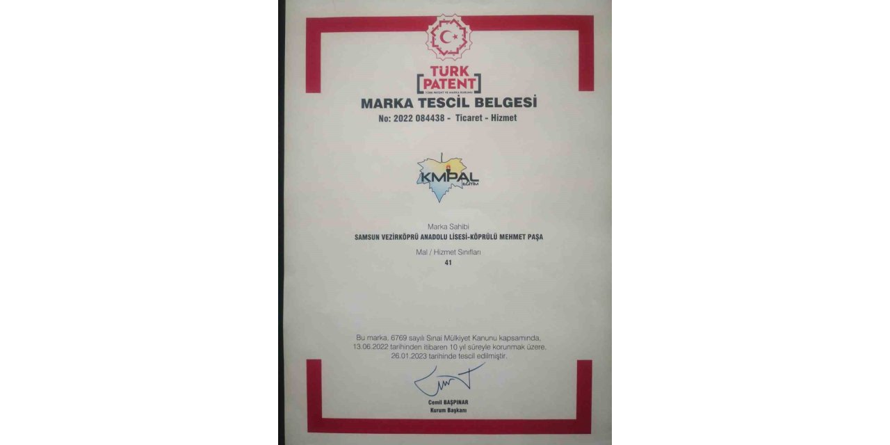 Köprülü Mehmet Paşa Anadolu Lisesi markalaştı
