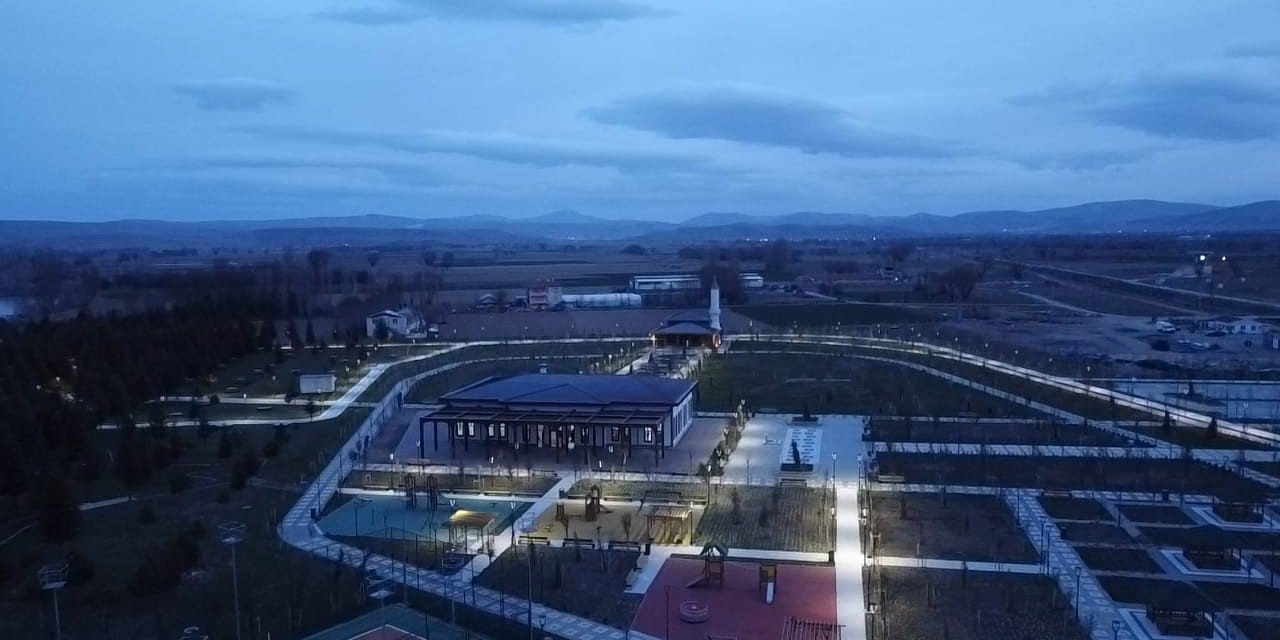 Şuhut Millet Bahçesi havadan görüntülendi