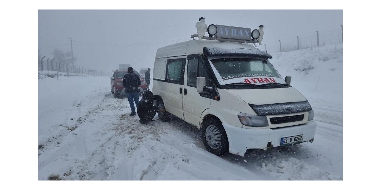Kütahya’da Domaniç Dağ Yolu kara teslim