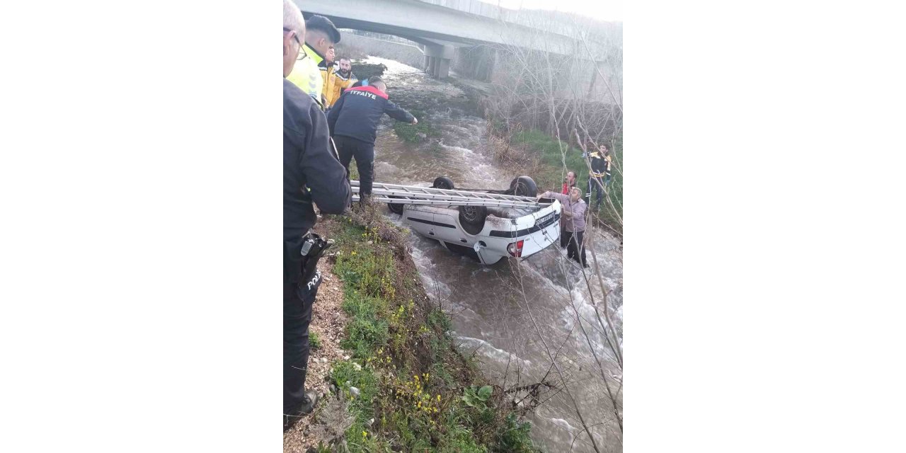 Tokat’ta otomobil dereye uçtu: 1 ölü, 1 yaralı