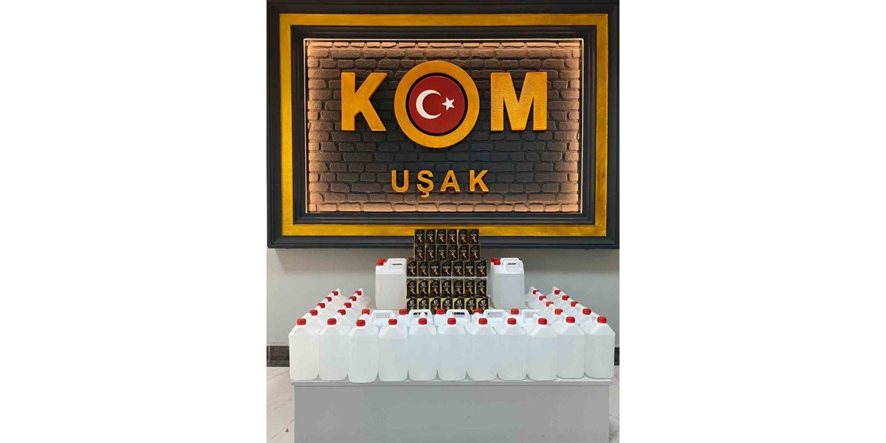 Uşak’ta kaçak cinsel ürün ve etil alkol ele geçirildi