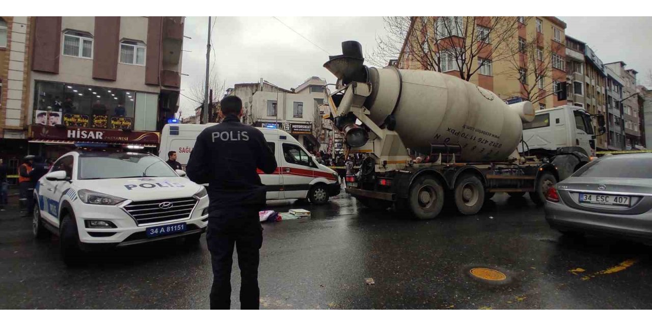 Gaziosmanpaşa’da genç anne beton mikserinin altında can verdi, 2 çocuğu kurtuldu