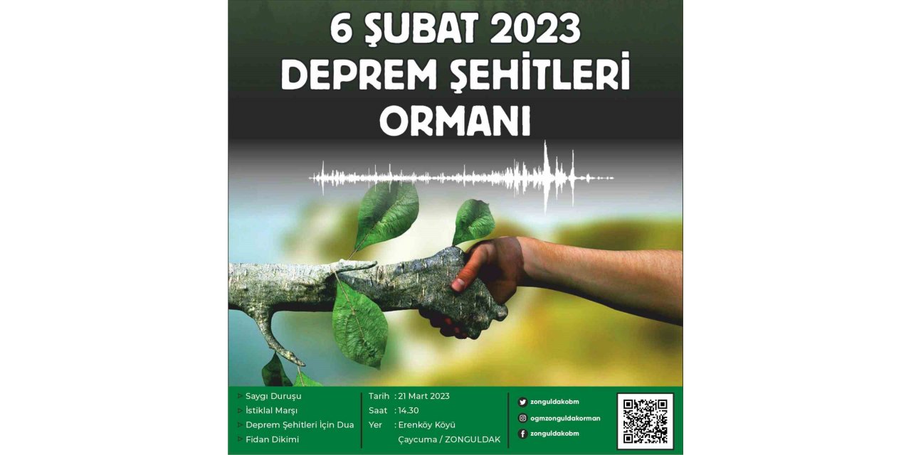 Çaycuma’da ’Deprem Şehitleri Ormanı’ oluşturulacak