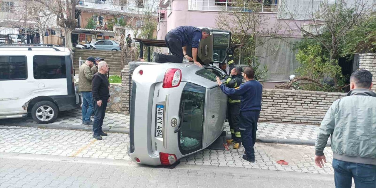 Tek taraflı kazada 1 kişi yaralandı